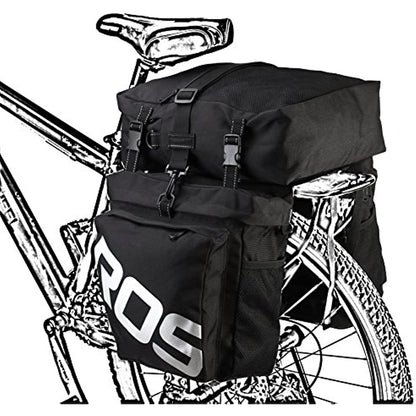 [Large Capacity Bicycle Pannier] Large Capacity Multifunctional Bicycle Rear Rack Pannier Bag | Back Seat Cargo Trunk
