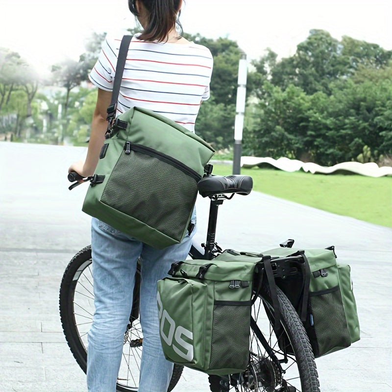 [Large Capacity Bicycle Pannier] Large Capacity Multifunctional Bicycle Rear Rack Pannier Bag | Back Seat Cargo Trunk