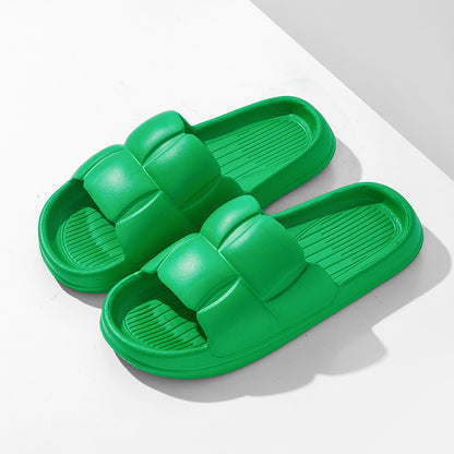 EVA Slippers with Anti-Slip Soft Sole & Quick-Dry Design - Lightweight Indoor/Outdoor House Shoes for Bathroom, Home, and Garden - Ergonomic Comfort, All-Season Wear, Stylish Striped Pattern (Hand Wash/Dry Clean), Indoor Slip