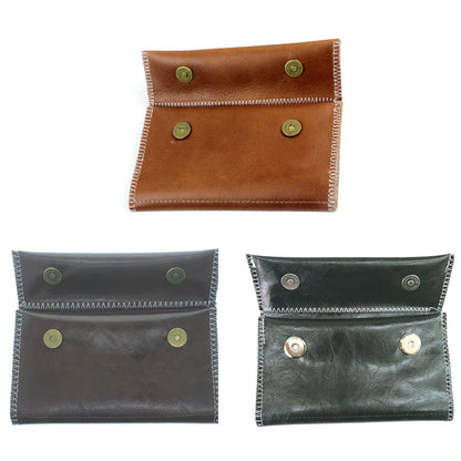 1pc PU Leather Tobacco Pouch Bag Case, Portable Cigarette Rolling Pipe Tobacco Case Wallet Bag, Lightweight Cigarette Bag