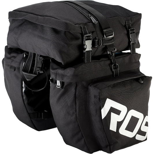 [Large Capacity Bicycle Pannier] Large Capacity Multifunctional Bicycle Rear Rack Pannier Bag | Back Seat Cargo Trunk