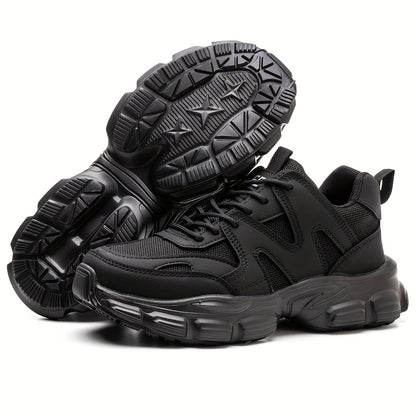 1pc Labor Protection Shoes Women's Steel Toe Cap Anti Impact And Anti Puncture Lightweight Fashionable Safety Work Shoes Women's Office, Shoes Height 1.57in