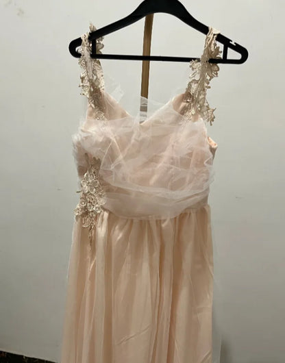 2025 Summer New Women's Temperament Sexy Fresh Sweet Evening Dress V-neck Tube Top Fashion Mesh Dress Elegant Slim Dress