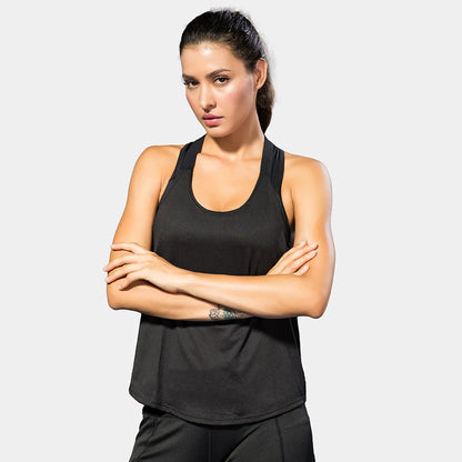 Women Gym Tops Black Sleeveless Yoga Top Women Fitness Shirt Gym Vest Running workout Sports Tops Letter Backless Shirt