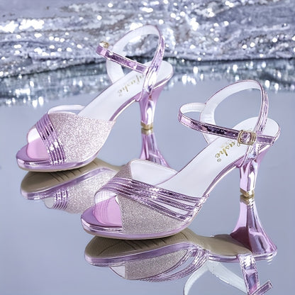 2022 Summer New Style British Peep-Toe Buckle Fashion for Women, Stylish And Comfortable High Heels