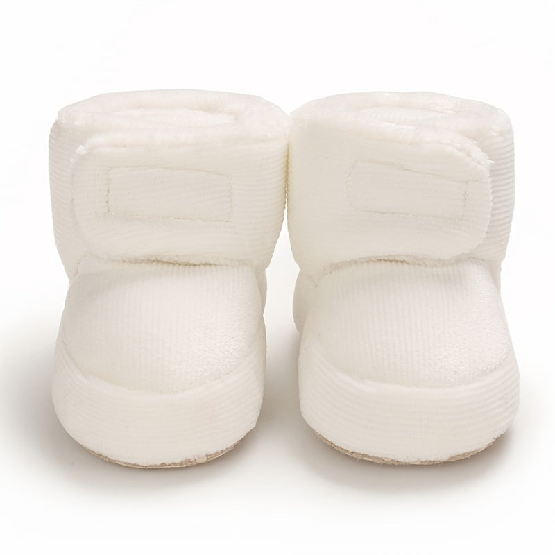 Toddler Baby Girls Booties Plus High Top Slippers Indoor Shoes Crib Shoes First Walker Shoes For Winter
