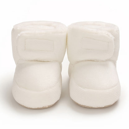 Toddler Baby Girls Booties Plus High Top Slippers Indoor Shoes Crib Shoes First Walker Shoes For Winter