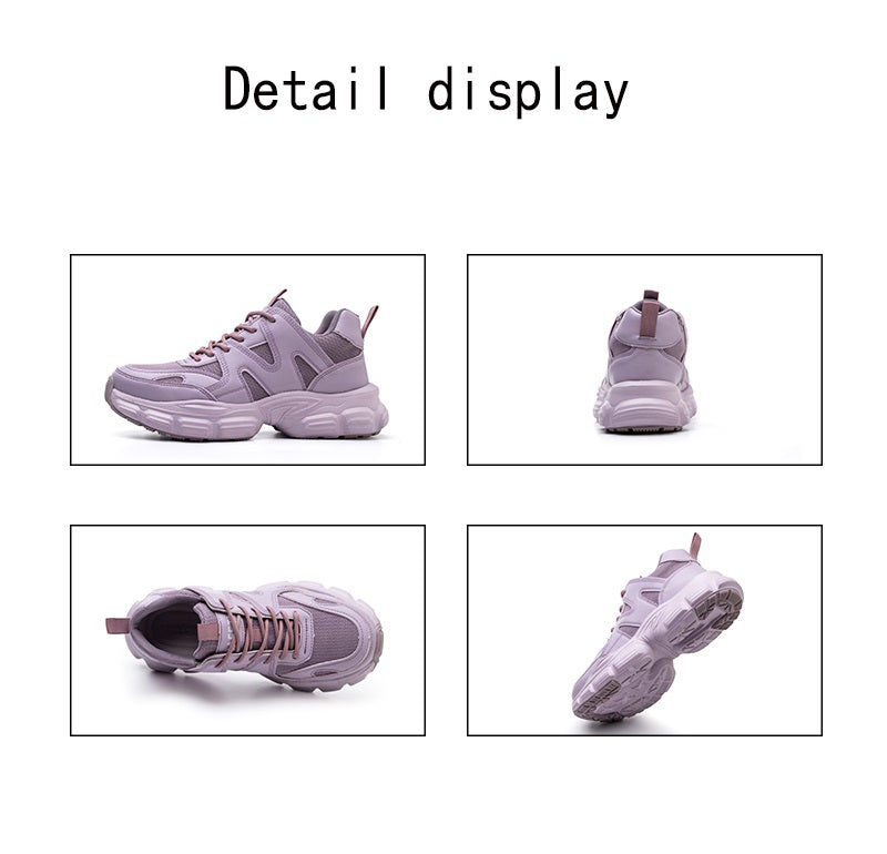 1pc Labor Protection Shoes Women's Steel Toe Cap Anti Impact And Anti Puncture Lightweight Fashionable Safety Work Shoes Women's Office, Shoes Height 1.57in