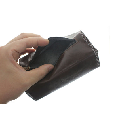 1pc PU Leather Tobacco Pouch Bag Case, Portable Cigarette Rolling Pipe Tobacco Case Wallet Bag, Lightweight Cigarette Bag