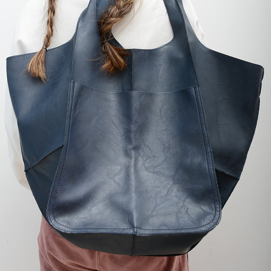 MAJUE Large Vintage Beach Tote Bag with ic Closure - Heavy-Duty Capacity for Pool, Travel, Shopping & - Fixed Shoulder Strap Handbag, Elegant Solid (Available in) -  Easy-Care Handbags