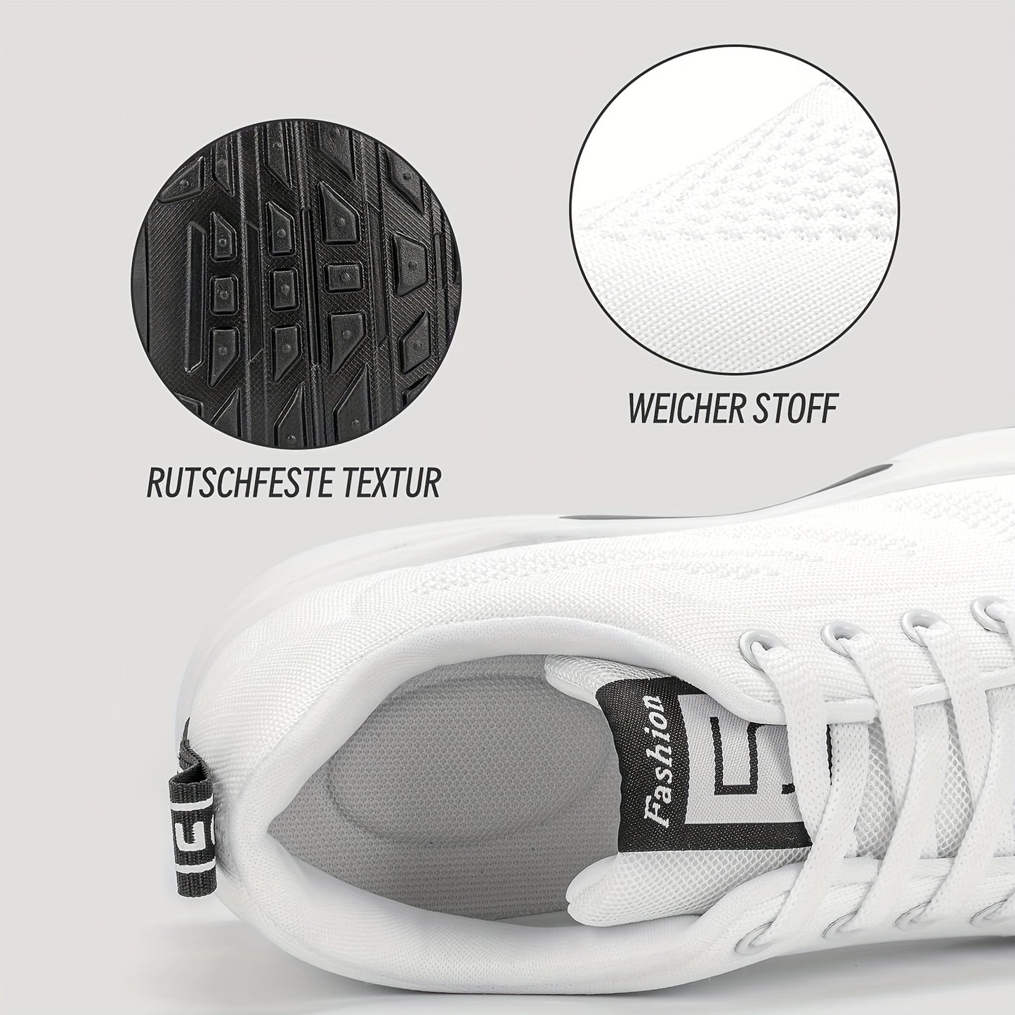 SOSENFER Women's Low-Top Sneakers Suitable for Summer - Breathable Lace-Up with Inner Height, Fabric Upper & Cushioned Sole, Casual Athletic Wear for Height & Daily Use - Spring New Release (Brand)