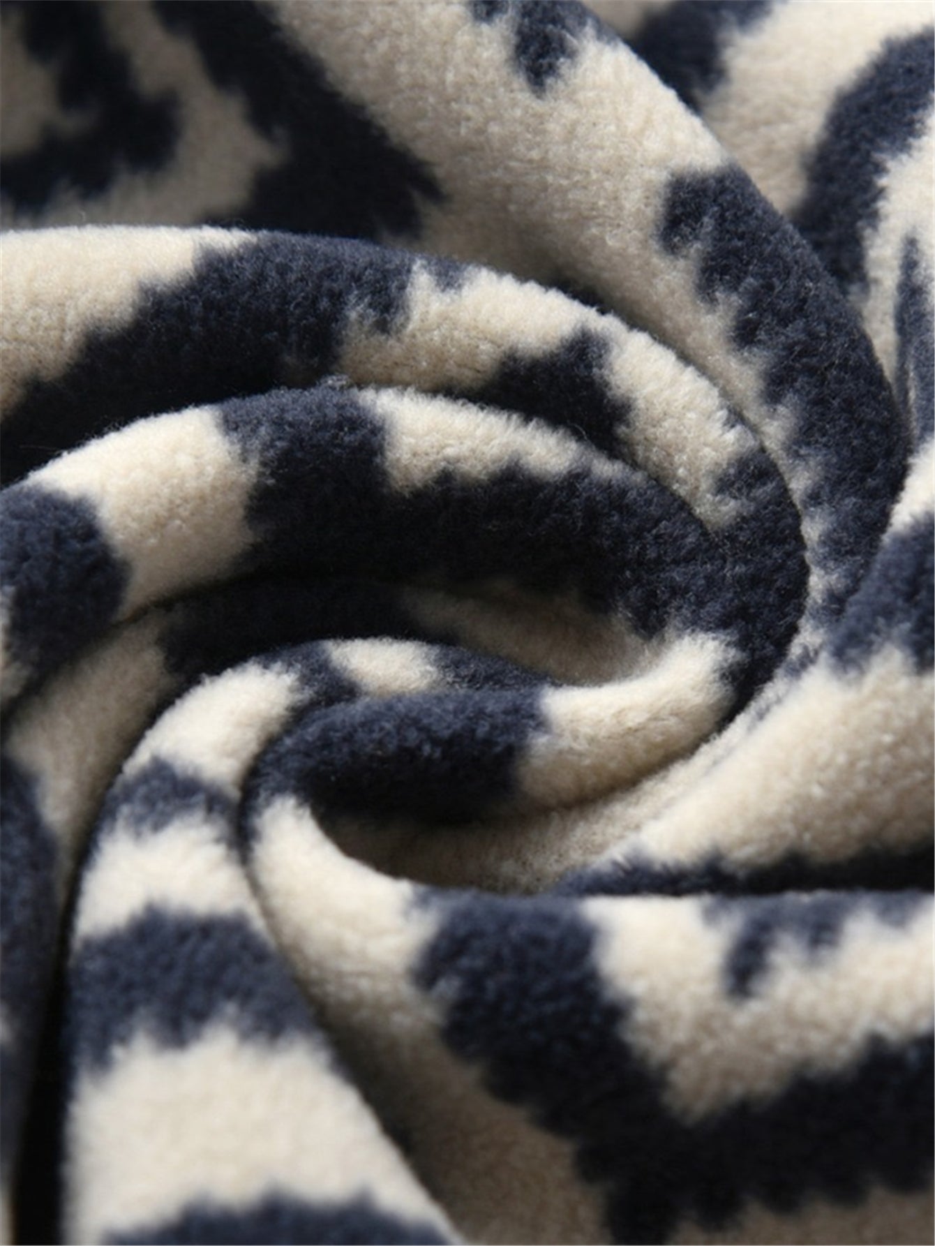 New Boys Vintage Plaid Printed Casual Thickened Warm Stand Collar Zipper Jacket