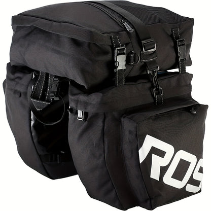 [Large Capacity Bicycle Pannier] Large Capacity Multifunctional Bicycle Rear Rack Pannier Bag | Back Seat Cargo Trunk